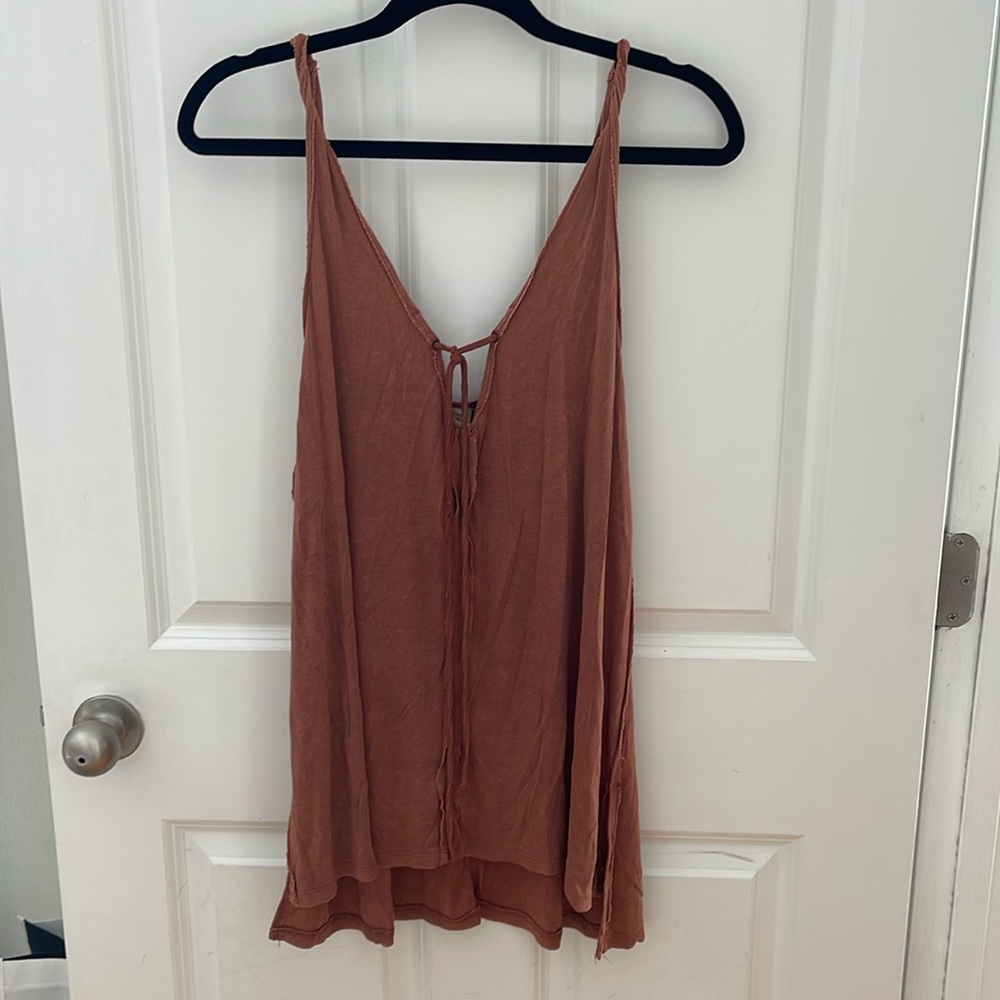 Free People Burnt Orange Tank Top